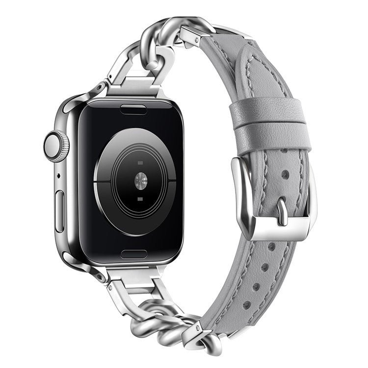 Eksklusiivinen-kellohihna-ruostumattomasta-teraksesta-ja-aidosta-nahasta-passaa-Apple-Watchille