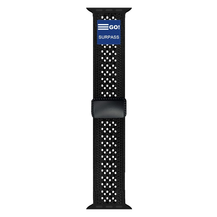 Elegant og pustende klokkerem i nylon – med spisskant for Apple Watch