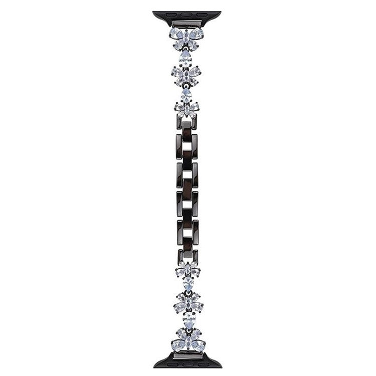 Elegant kobberrem med zirkon til Apple Watch