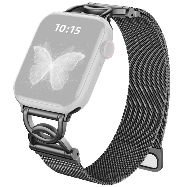 Elegant Milanese reim i sølv for Apple Watch