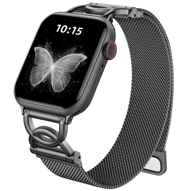 Elegant Milanese reim i sølv for Apple Watch