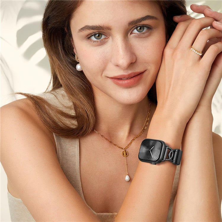 Elegant Milanese reim i sølv for Apple Watch