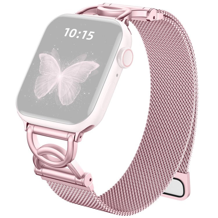 Elegant Milanese reim i sølv for Apple Watch
