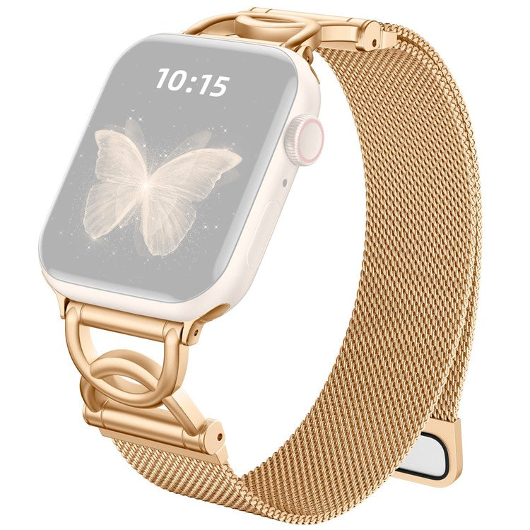 Elegant Milanese reim i sølv for Apple Watch