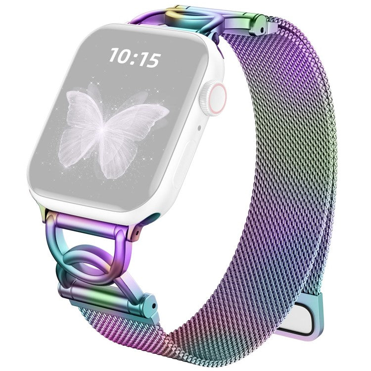Elegant Milanese reim i sølv for Apple Watch
