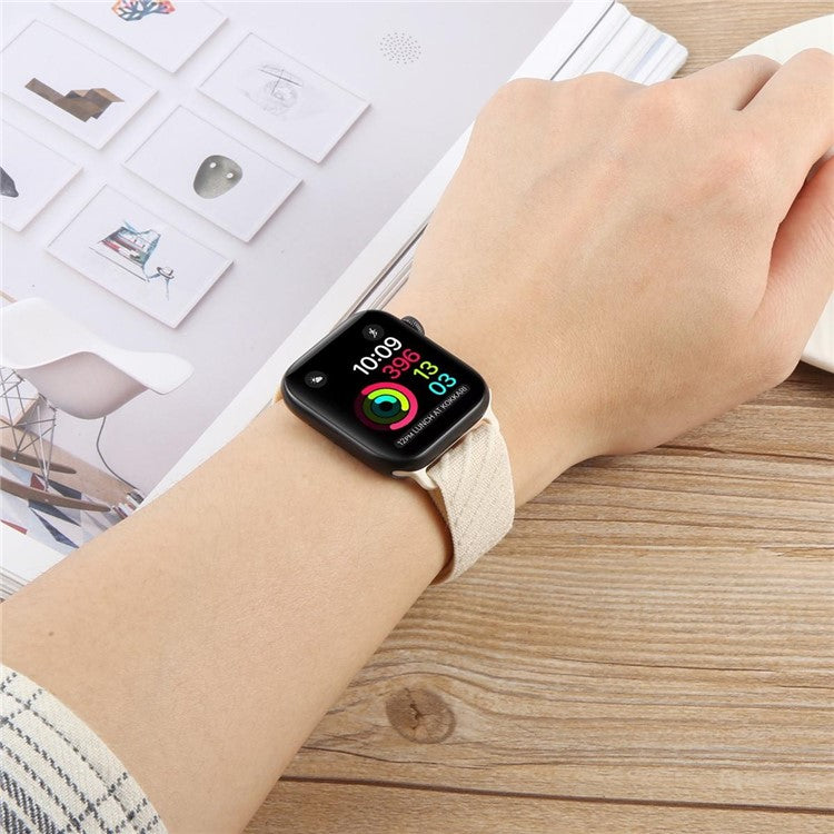 Åndbar nylonrem med velcro – til Apple Watch