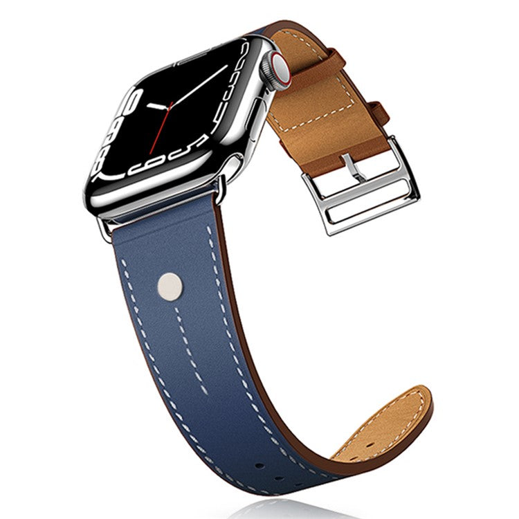 Læderrem med nitter – til Apple Watch 38–42 mm