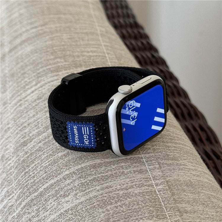Elegant og pustende klokkerem i nylon – med spisskant for Apple Watch