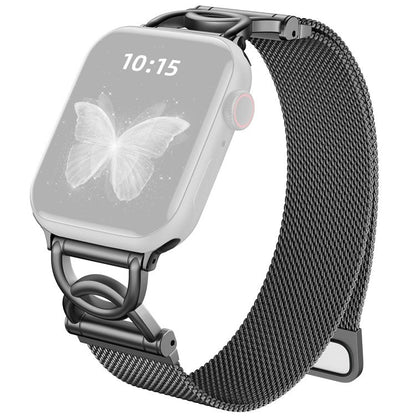 Elegant Milanese reim i sølv for Apple Watch